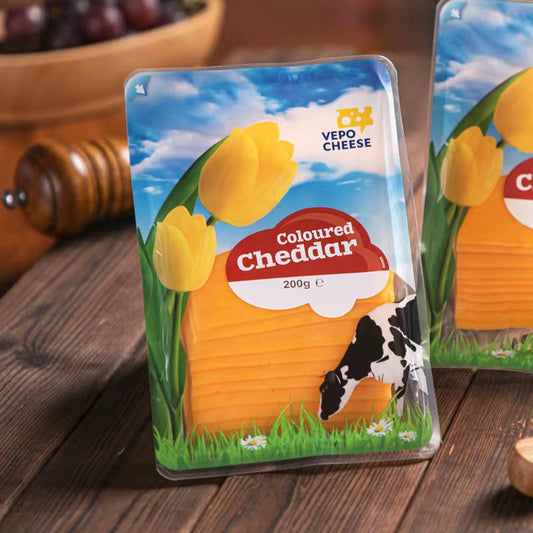 Slice Color Cheddar Cheese 200g