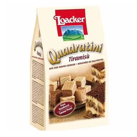 Quadratini Wafer Cubes - Tiramisu