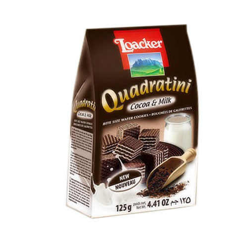 Quadratini Wafer Cubes - Cocoa &amp; Milk